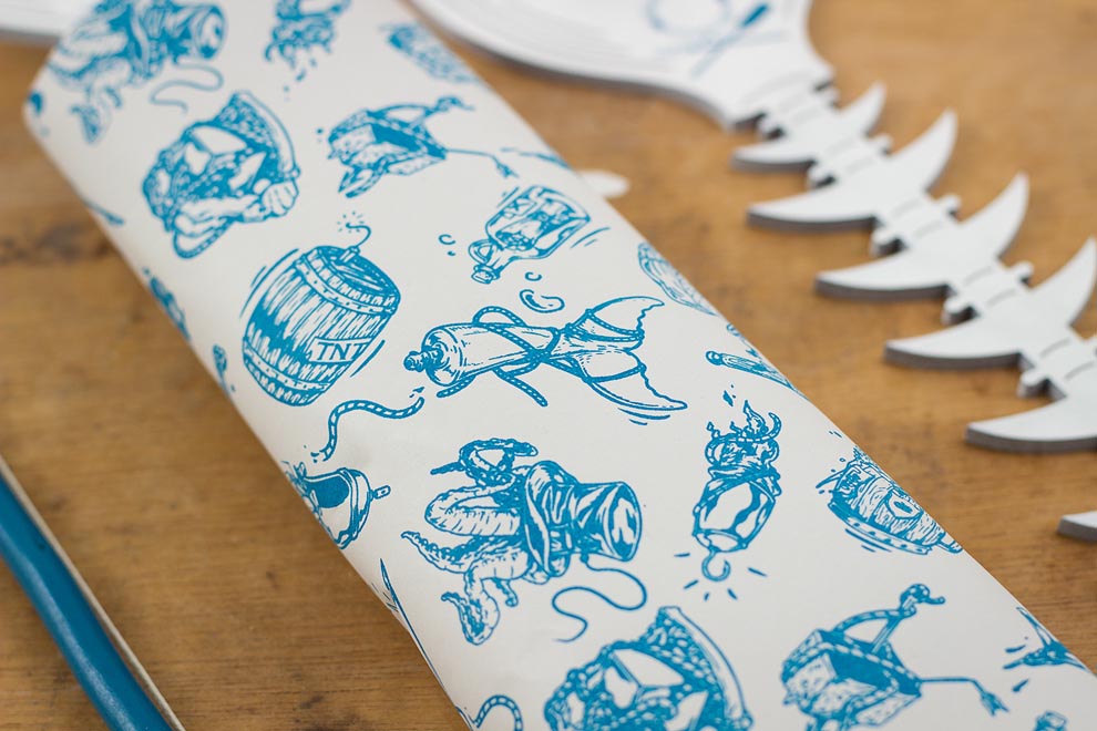 El Gran Azul packaging for tshirts