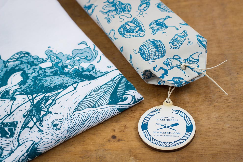 El Gran Azul packaging for tshirts